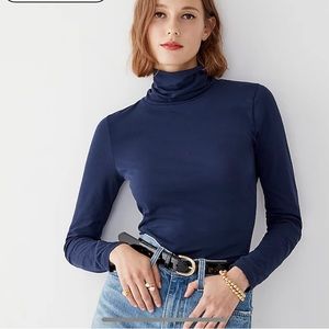 NWT Jcrew light cotton turtleneck
